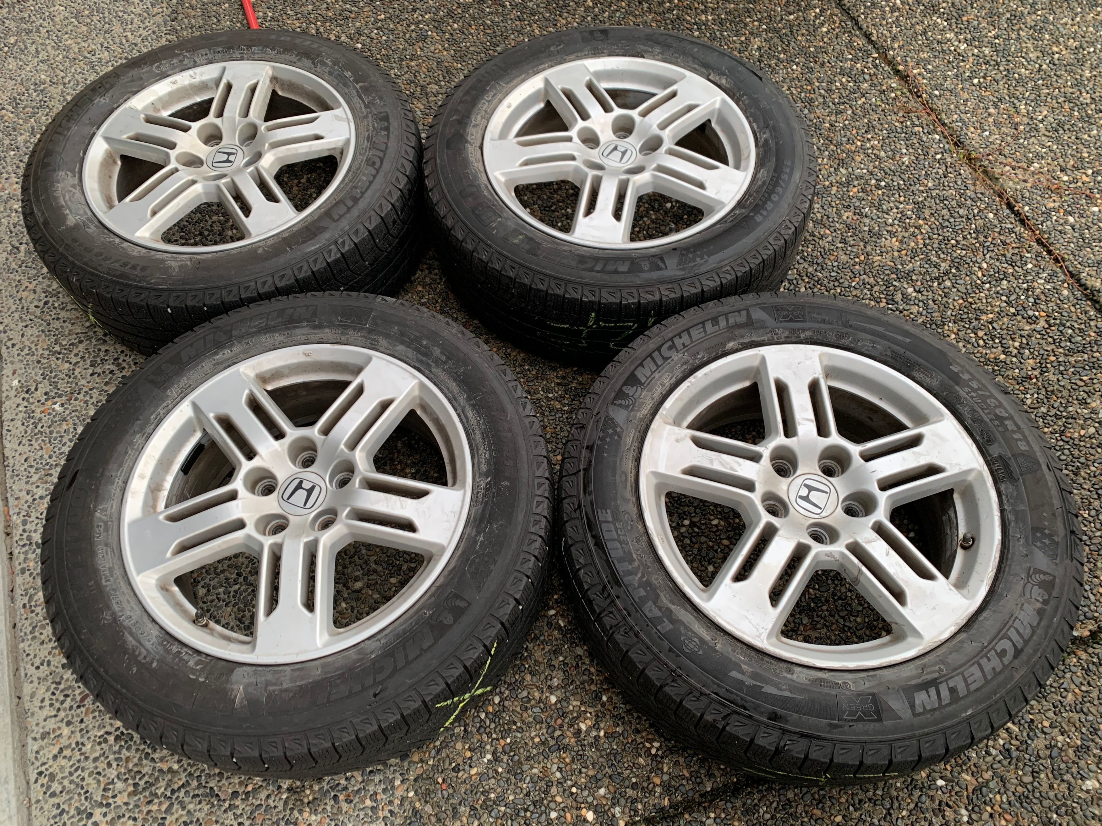 SET OF OEM 18" HONDA ODYSSEY MICHELIN X-ICE WINTER PACKAGE