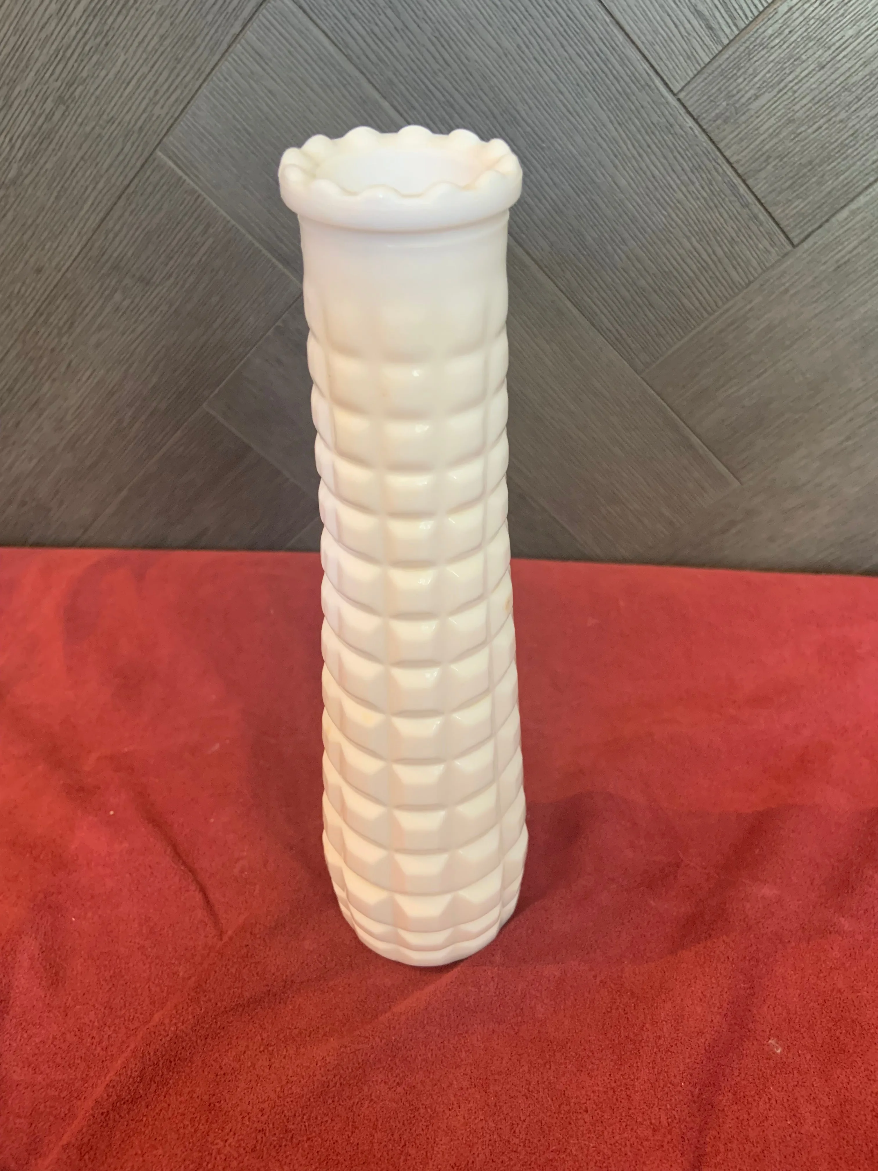 E.O. Brody Milk Glass Vase