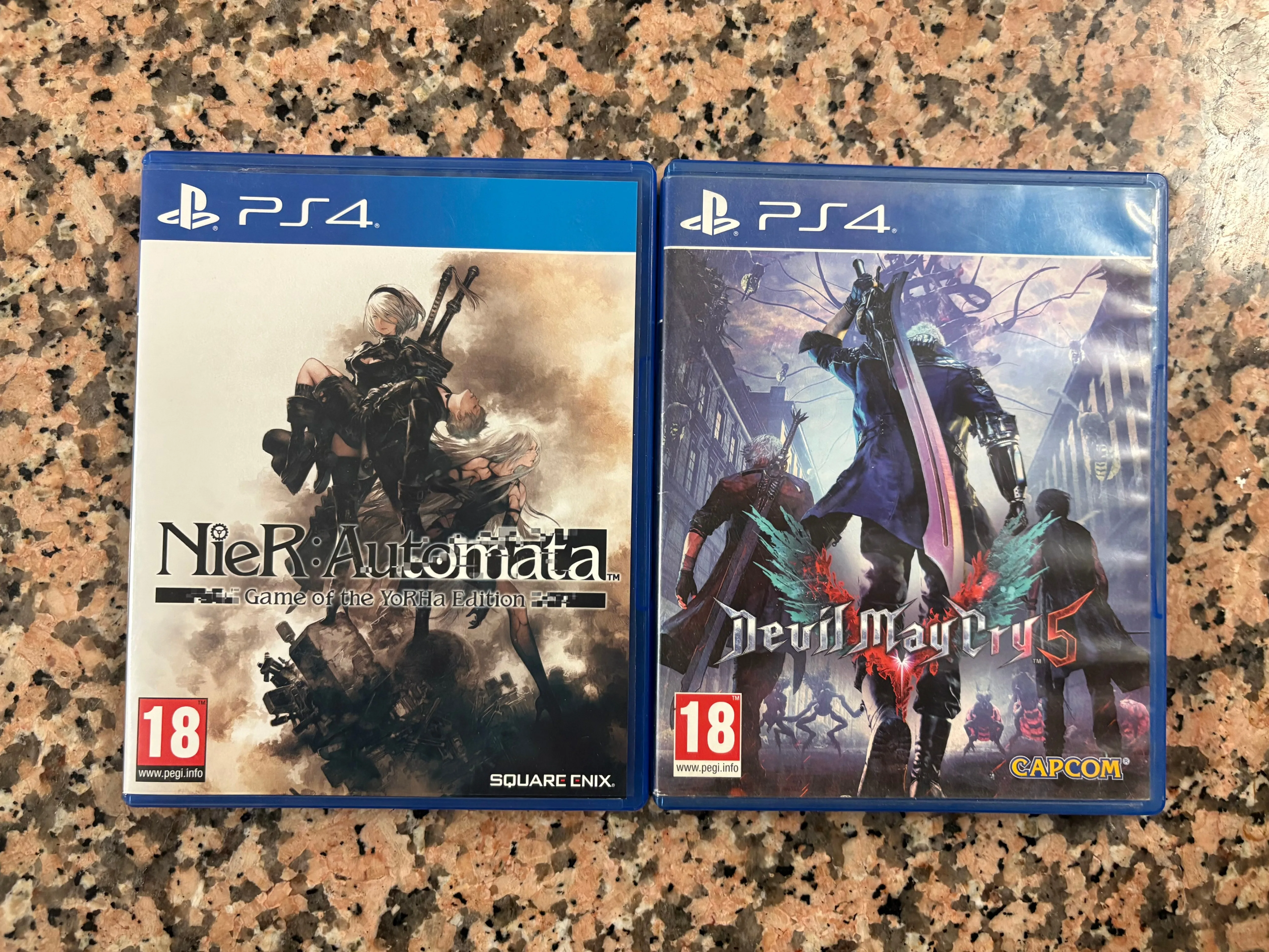 Set of two PS4 games (Nier: Automata and Devil May Cry 5)