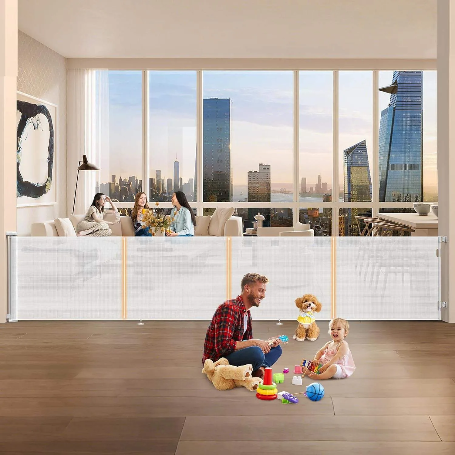 New Retractable Baby Gate