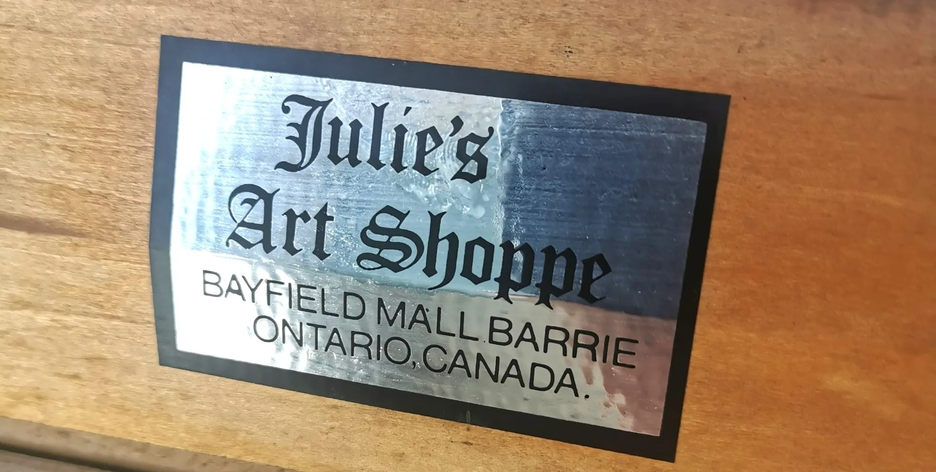 XXL 70s Impasto Oil Painting Mountain Landscape 47.5" Wood Frame image indicator(7)