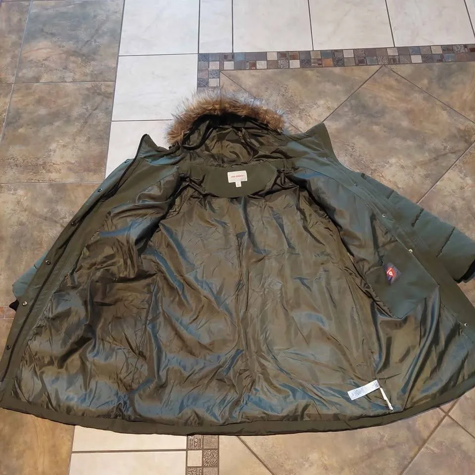 Joe Fresh women's winter parka jacket size XL image indicator(4)