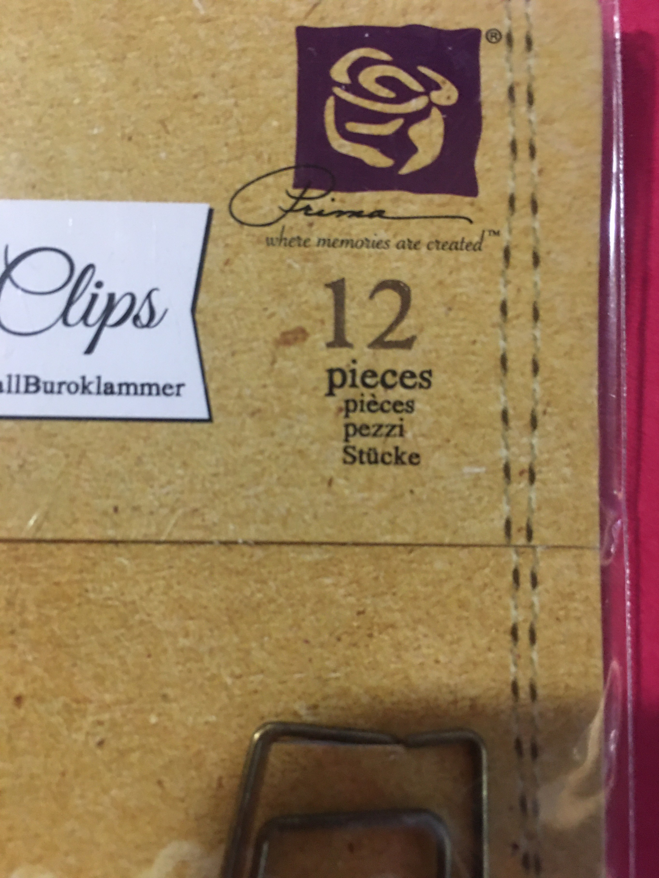 Prima Lyric Metal Paper Clips - 12 Pieces - photo 4