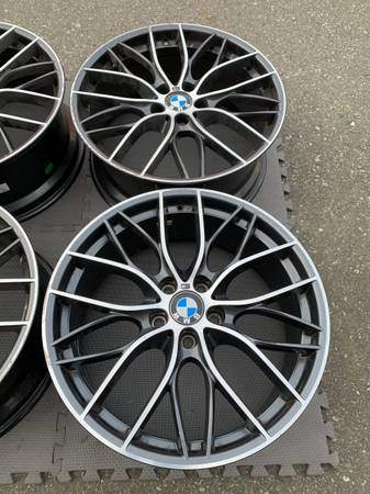 Set of 20X8/8.5 BMW Forged Style 405M rims in good used cond - photo 2