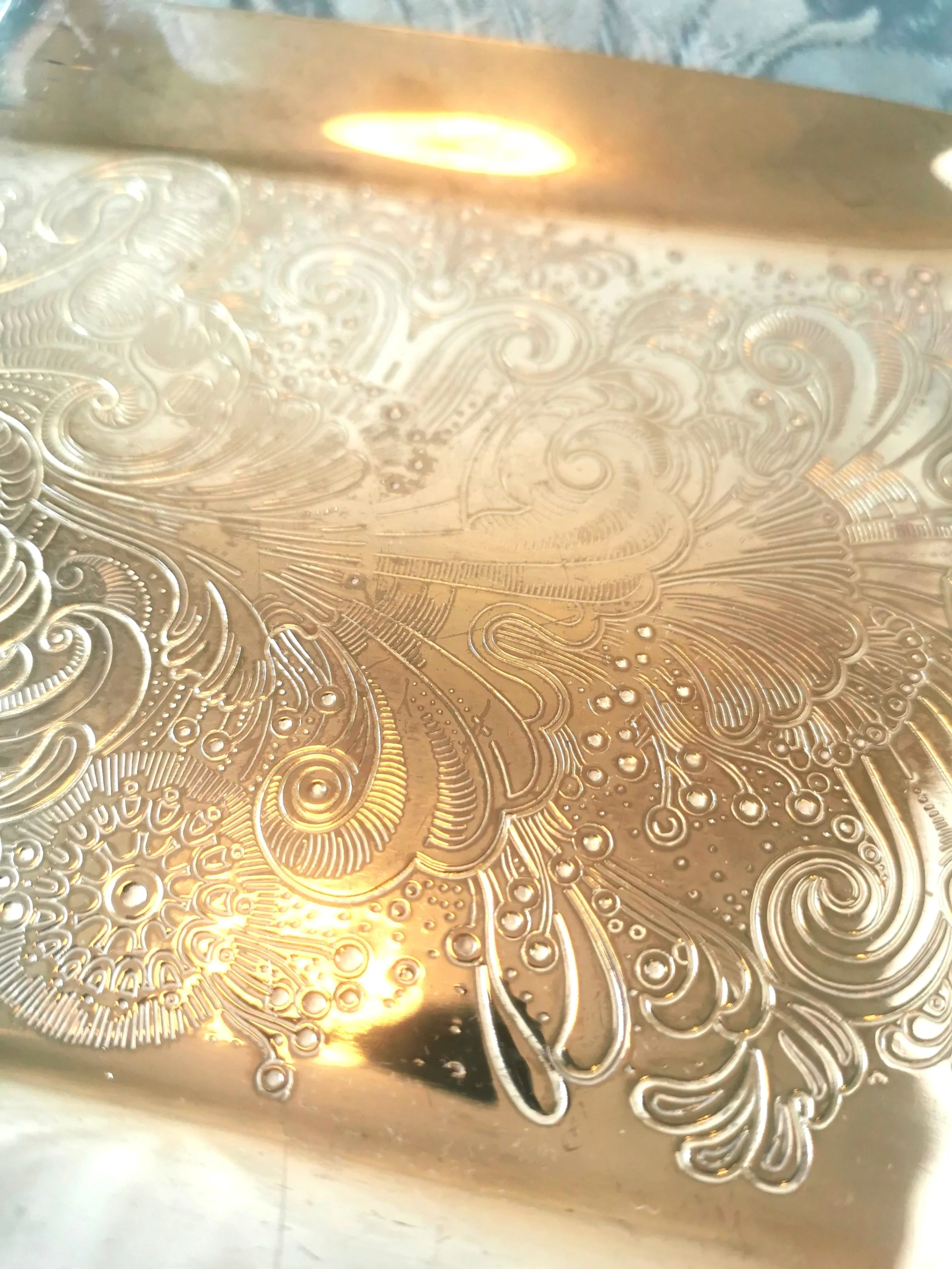 Tray The Jugendstil/Art Nouveau design Vintage WMF German Stamp image indicator(8)