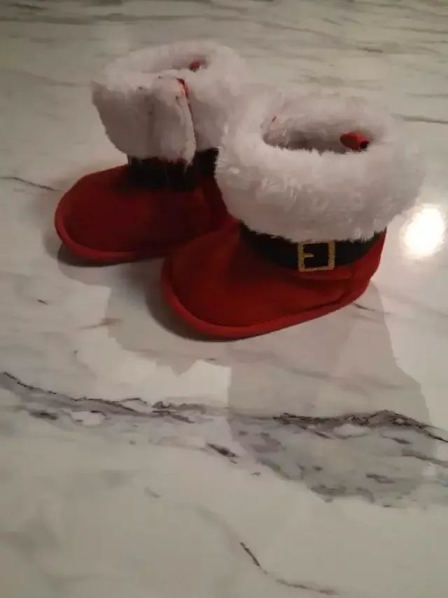 So Dorable Santa Booties size 1 thumbnail