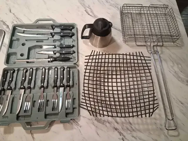 Gourmet BBQ Tools, grill basket, thermos image indicator(2)