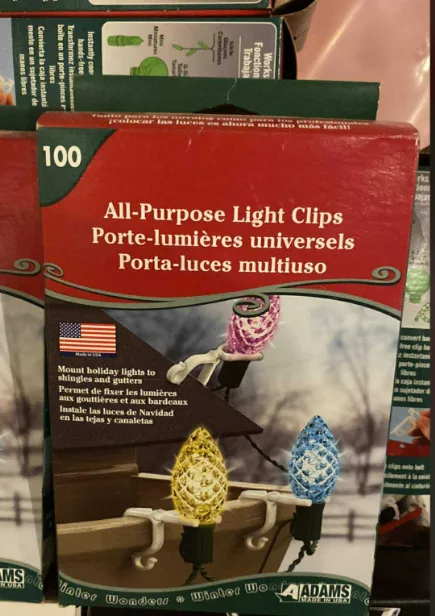 Adams 100 All-Purpose Christmas Light Clips Boxes image indicator(2)