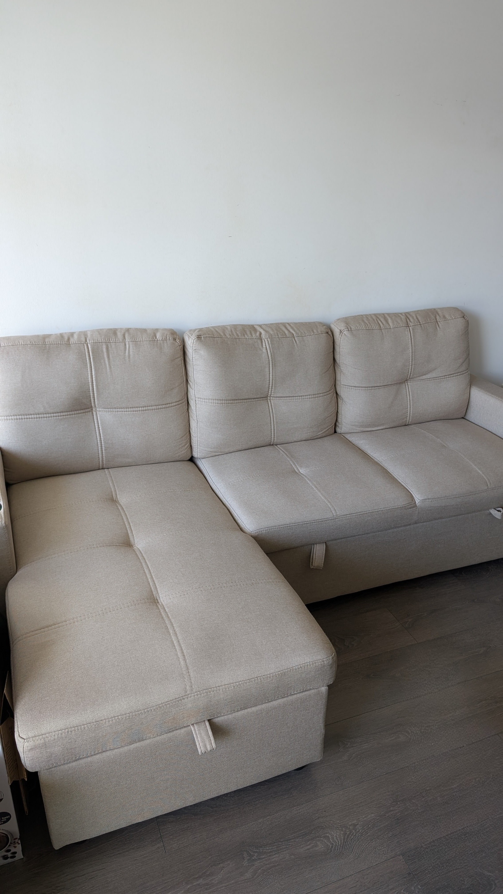 Pull Out Sofa Bed with Storage