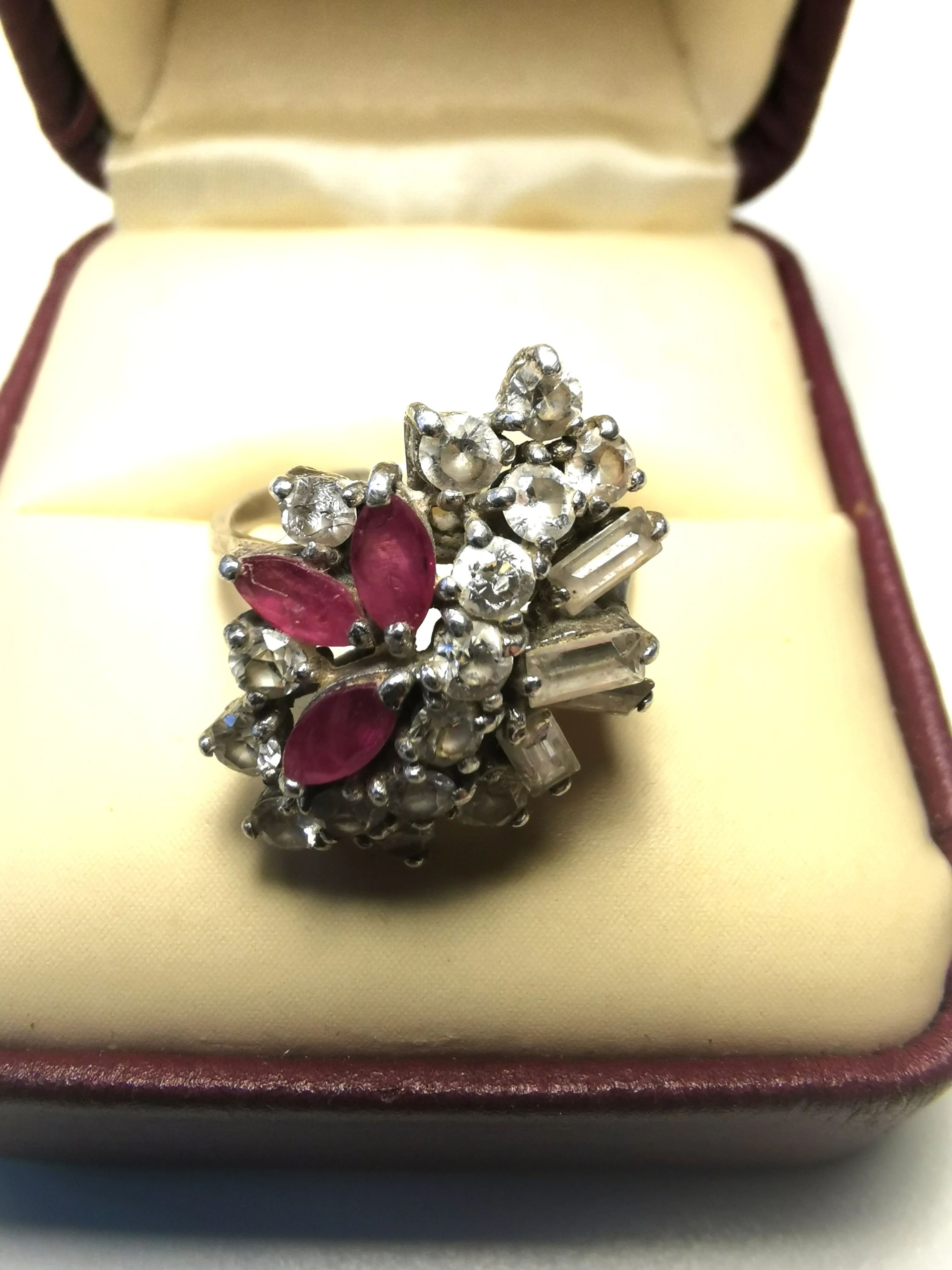 Cocktail Ring Vintage Crafted from 925 sterling silver Starburst image indicator(6)