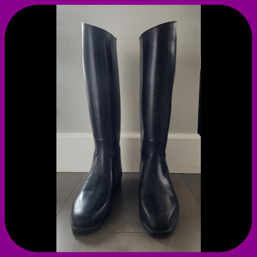WEMBLEY || Rubber Equestrian Riding Boots (SIZE 38) image indicator(2)