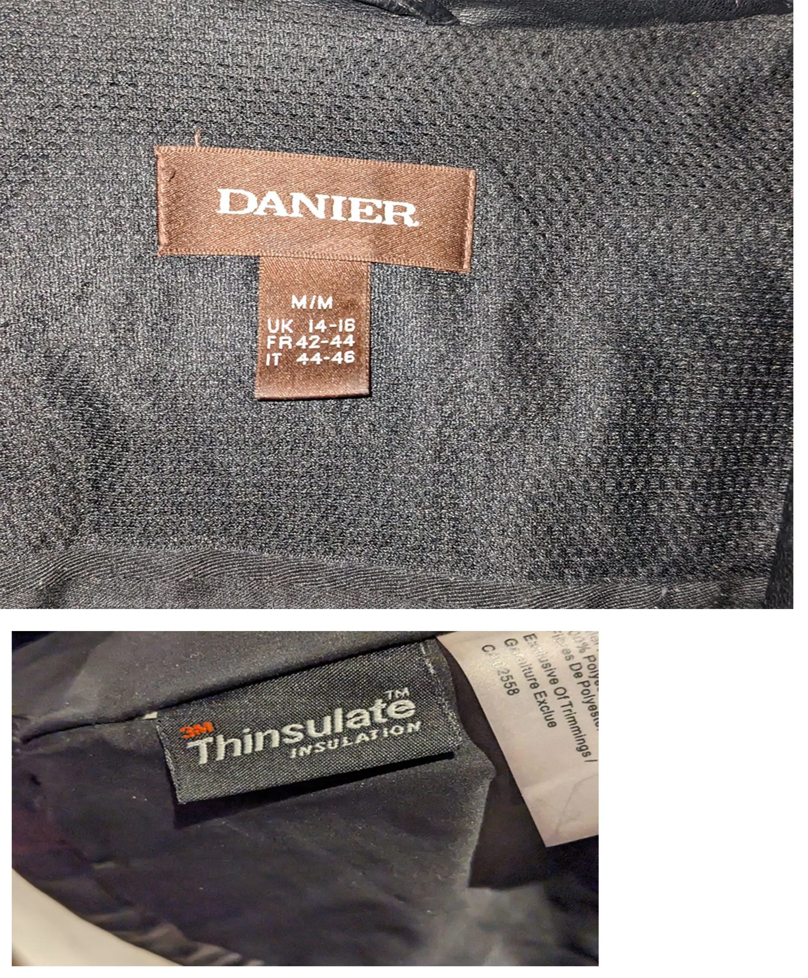 Women Insulated Leather Jacket 2-in-1 DANIER size M image indicator(5)