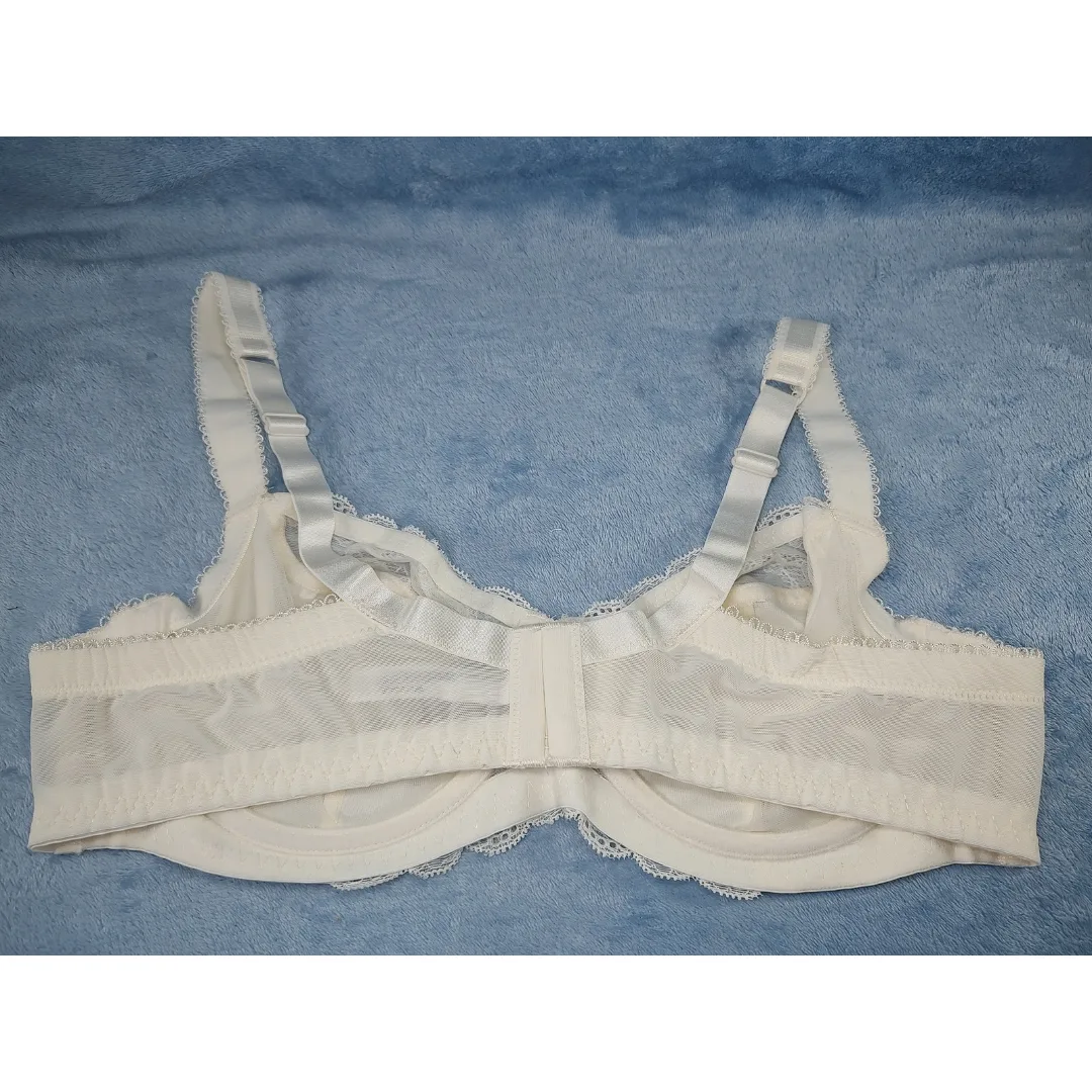Amoureuse Lace-Trim Underwire, Ivory, 38C Bra image indicator(3)