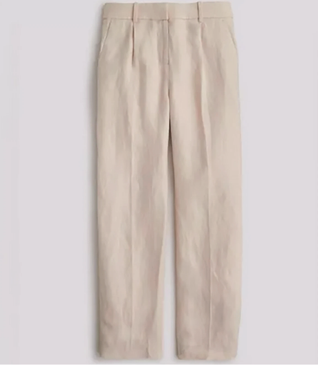 J.Crew Pleated Linen-Cupro Blend Lined Dress Pants - photo 4