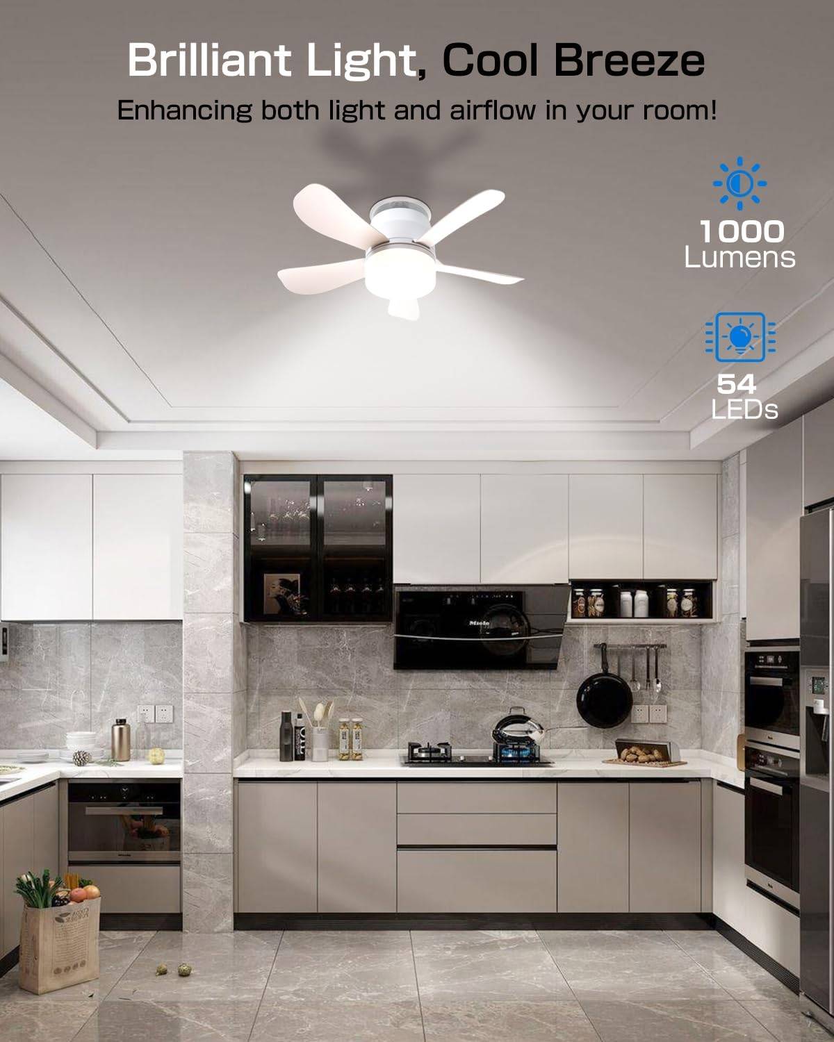 EONIN Versatile Socket Fan Light - White - photo 4