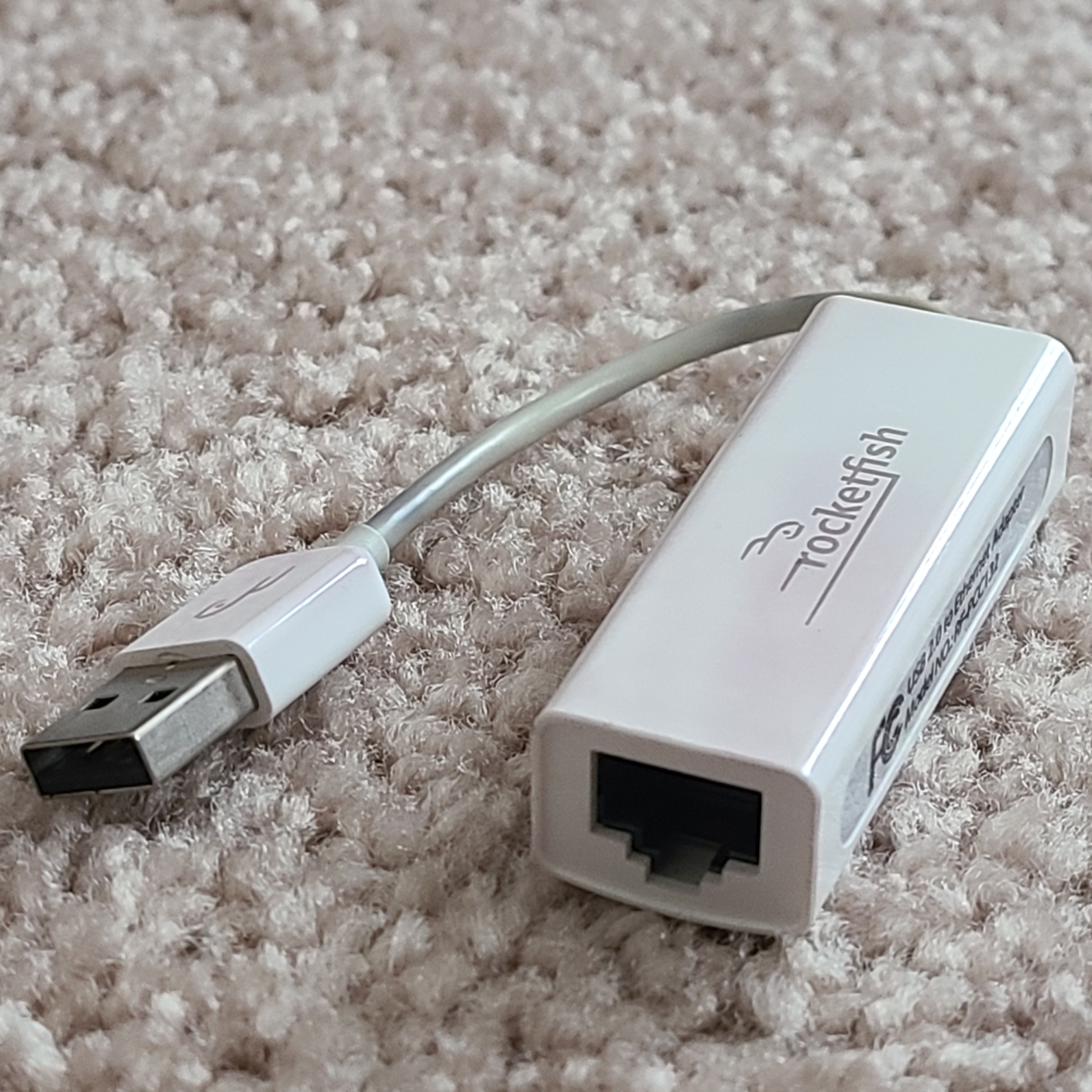 Rocketfish USB 2.0 to Ethernet Adapter (RF-PCC132) - White