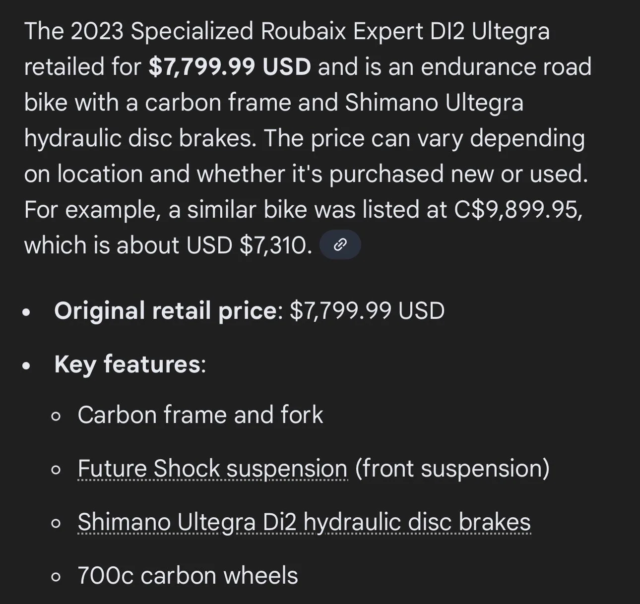 Specialized ROUBAIX EXPERT Ultegra Di2 2023 - Size 58cm image indicator(10)