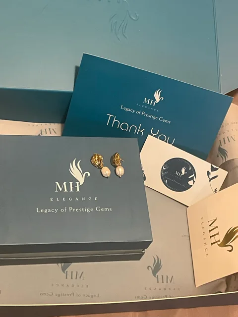 18k Gold Plated Glam Shell Earrings image indicator(3)