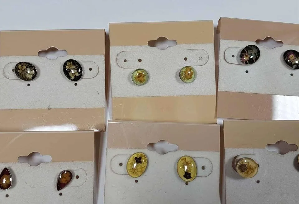 925 Sterling Silver Floral Earrings Studs image indicator(5)