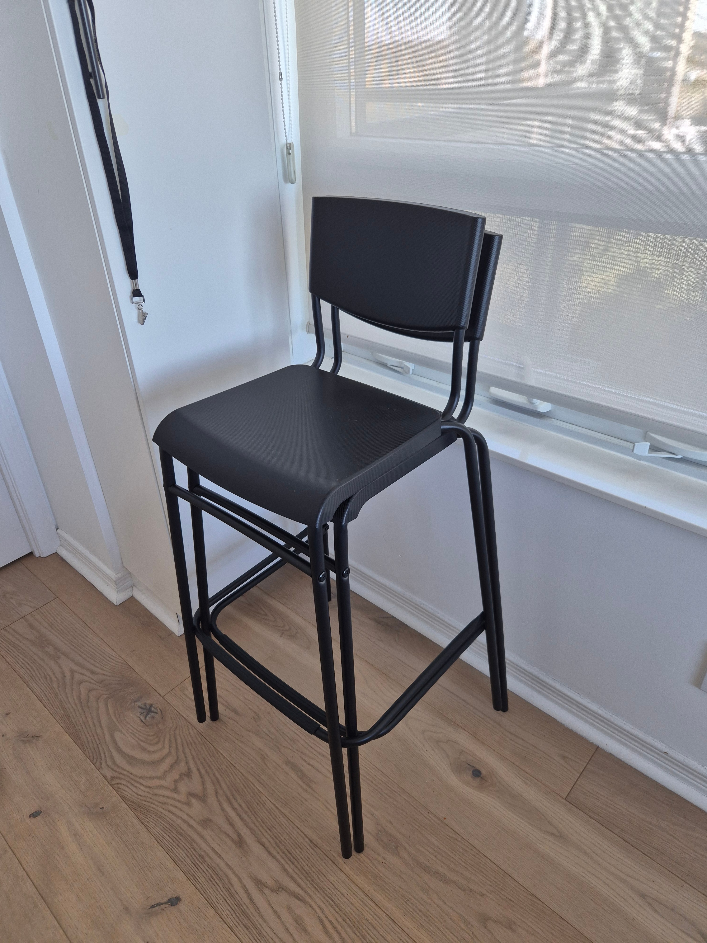 2x Bar stool with backrest - IKEA STIG - photo 2