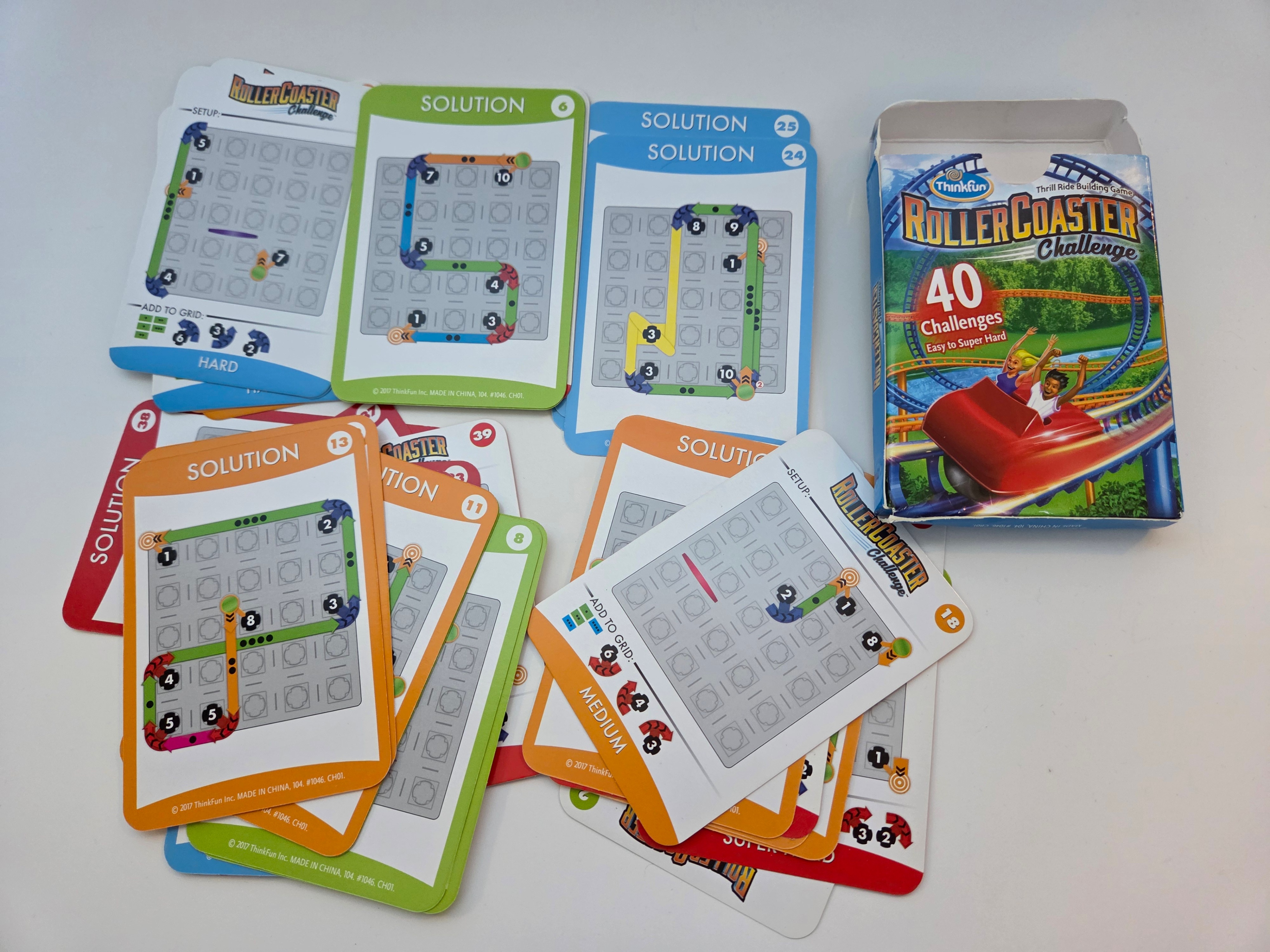 ThinkFun Roller Coaster Challenge 40 Challenge Cards - photo 4