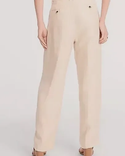 J.Crew Pleated Linen-Cupro Blend Lined Dress Pants image indicator(3)