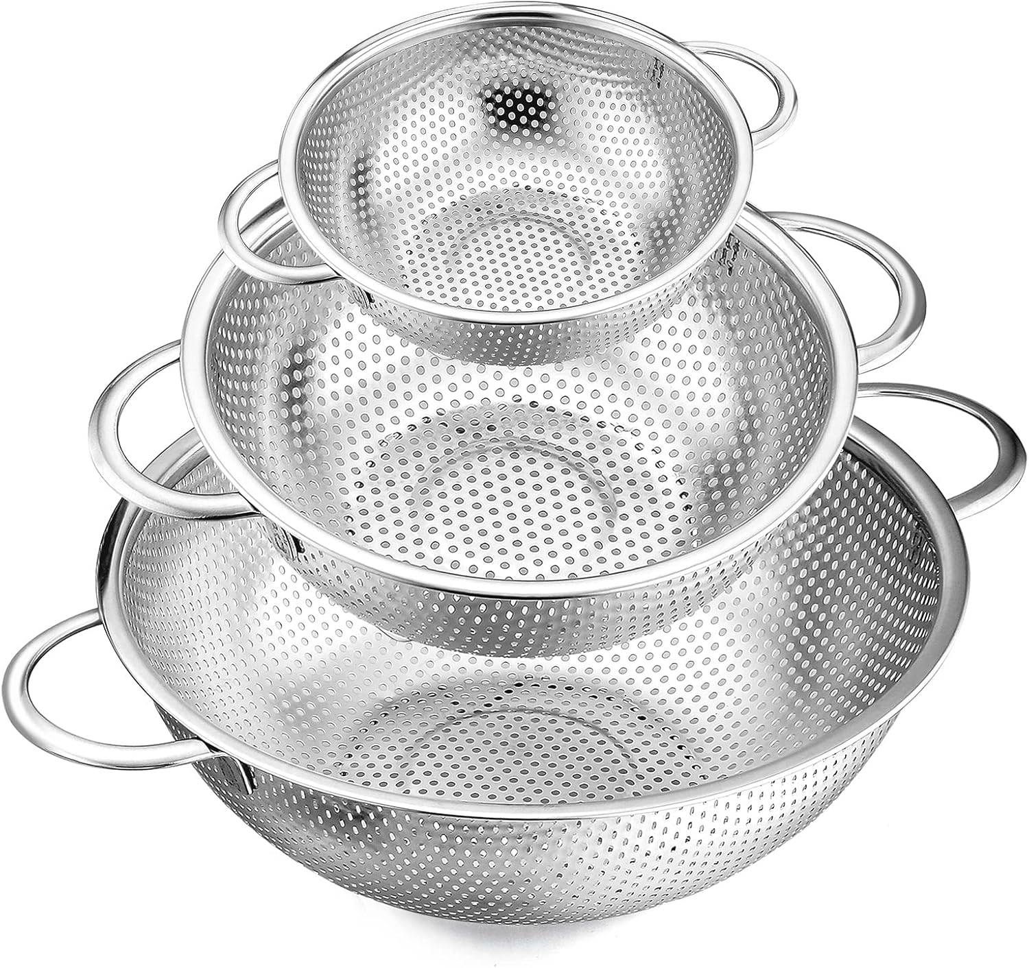 Stainless Steel Colander Set (3pcs)