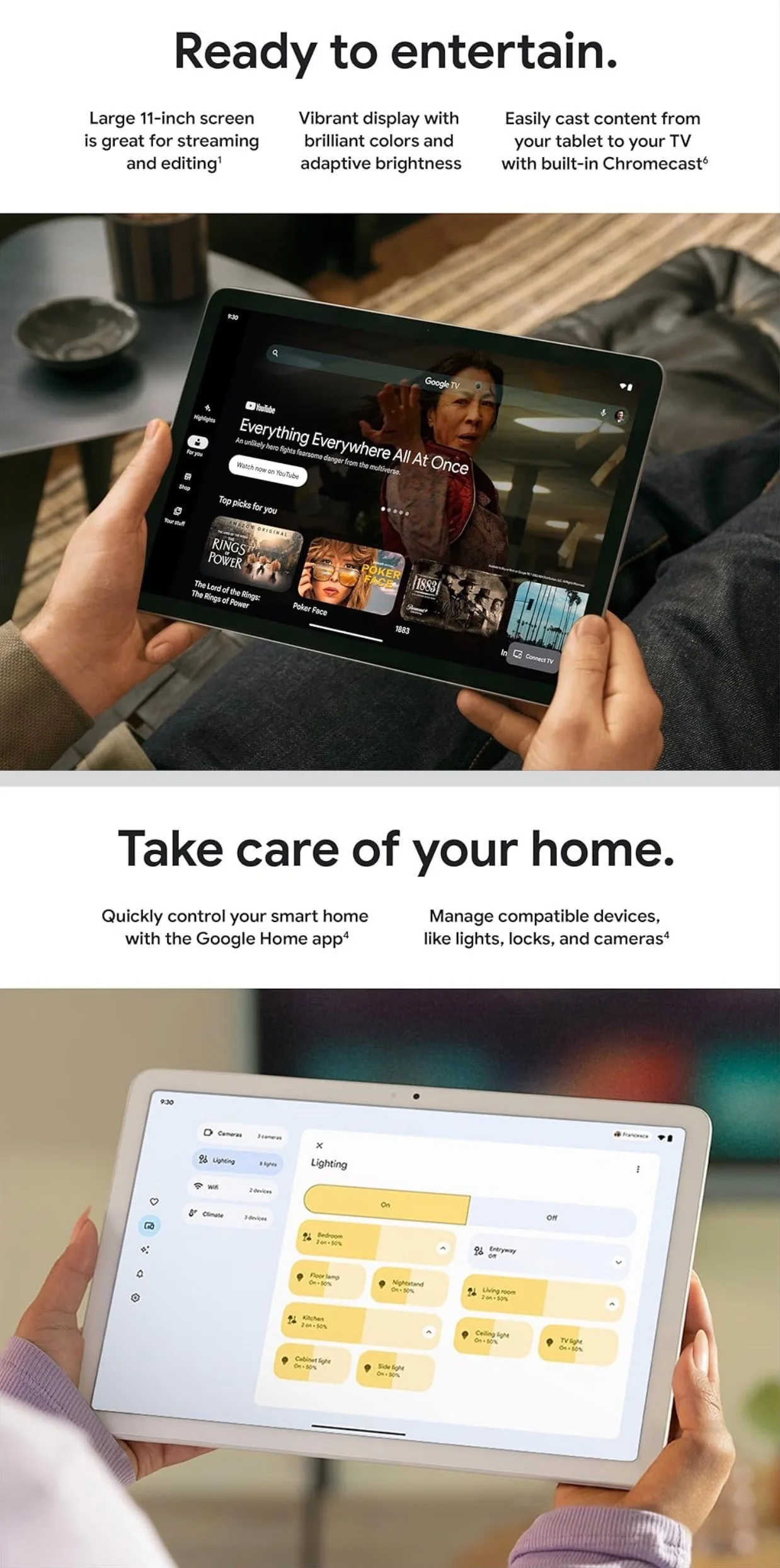 Google Pixel Tablet 11' Screen,128GB Storage,7000mAh Battery NEW image indicator(6)
