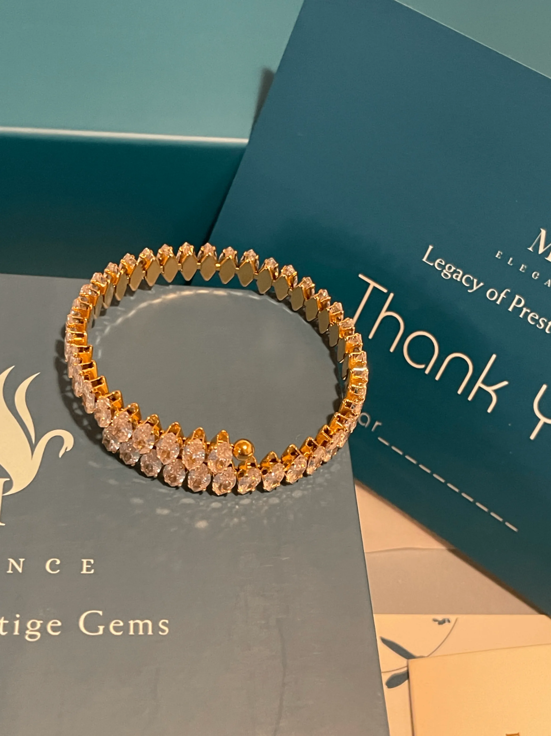 Bracelet Luxury Marquise Cut Zircon Bracelet | 18k Gold Plated