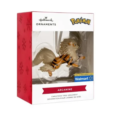 Hallmark Pokemon Arcanine Christmas Ornament