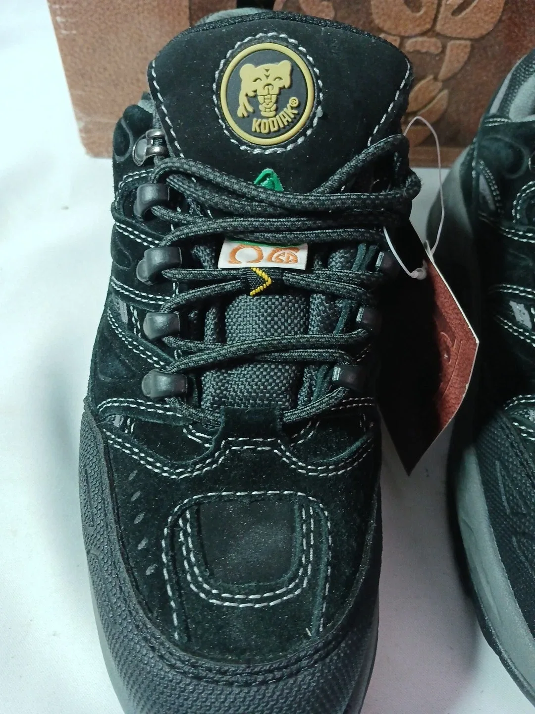 Kodiak Boots Men's Size 7 - Steel Toe, Suede Leather Boots Black image indicator(2)