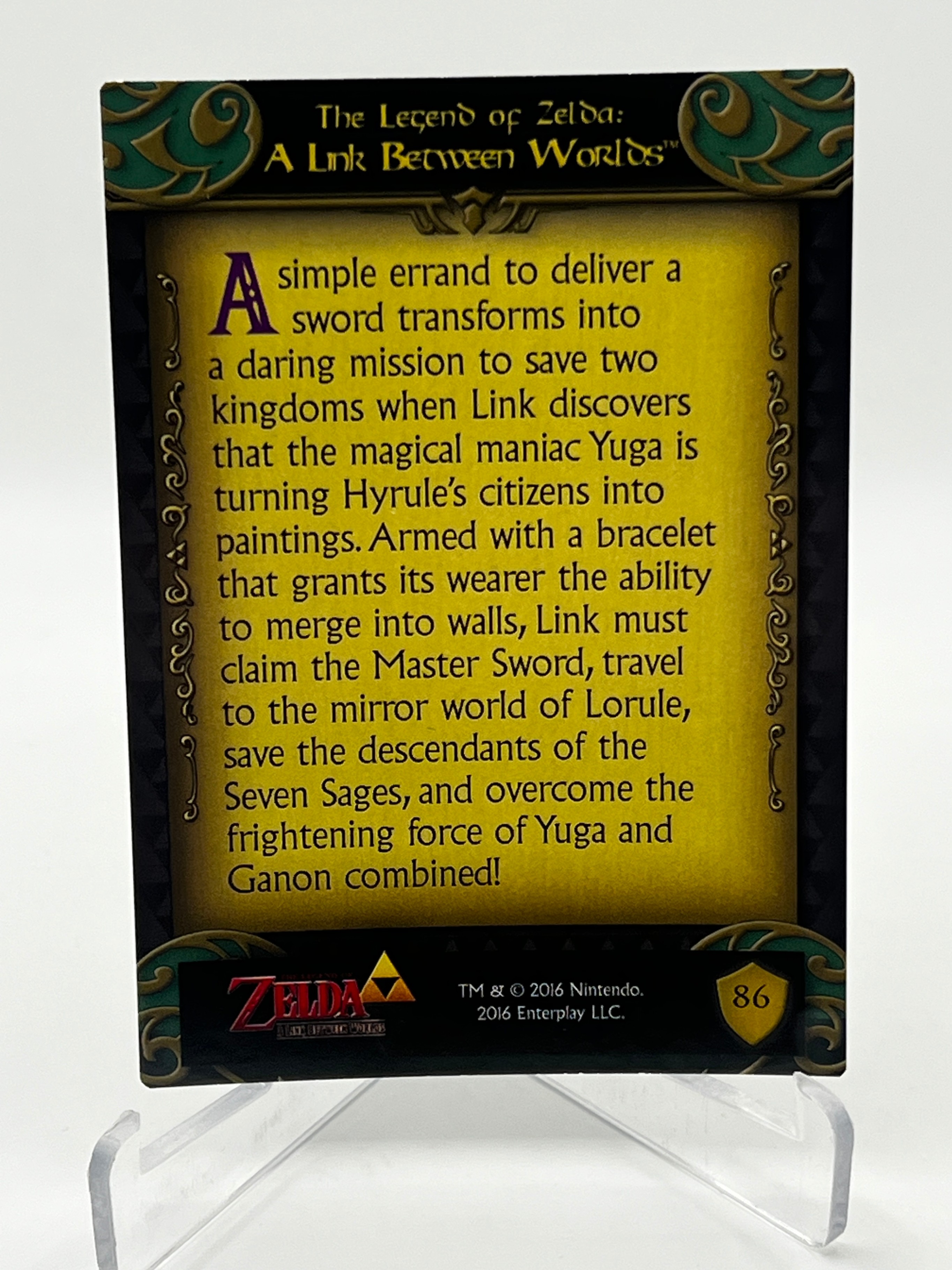 Legend of Zelda A Link Between Worlds #86 Holo Trading Card M/NM - photo 2