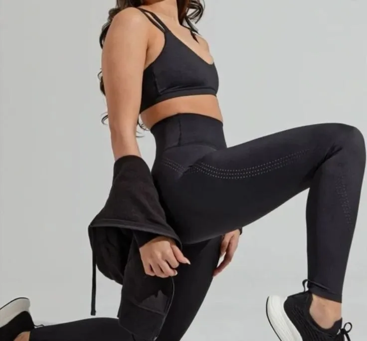 Buffbunny - Lit Laser Cut Legging - Onyx Black