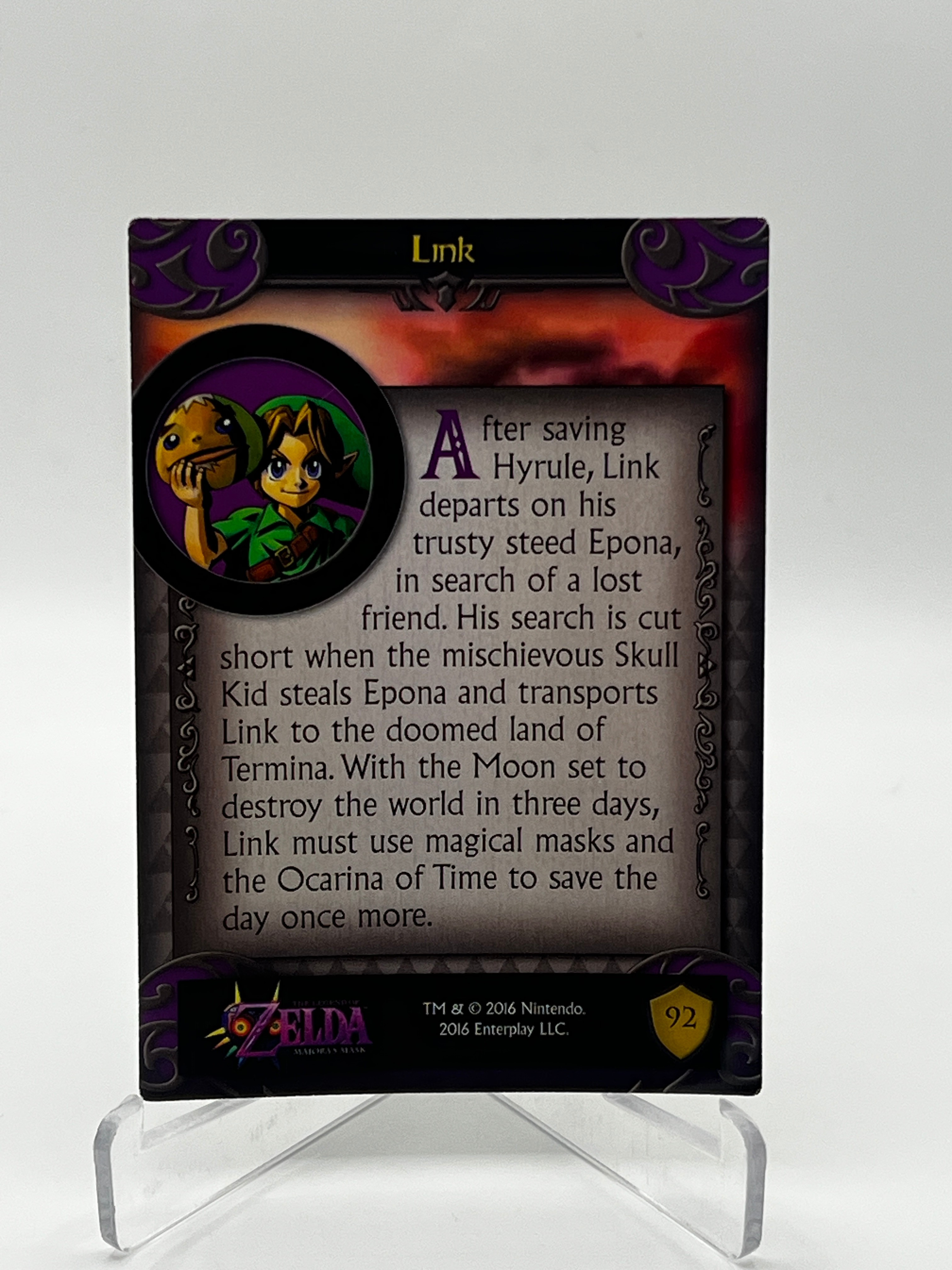 Legend of Zelda Link #92 Holo Trading Card M/NM - photo 2