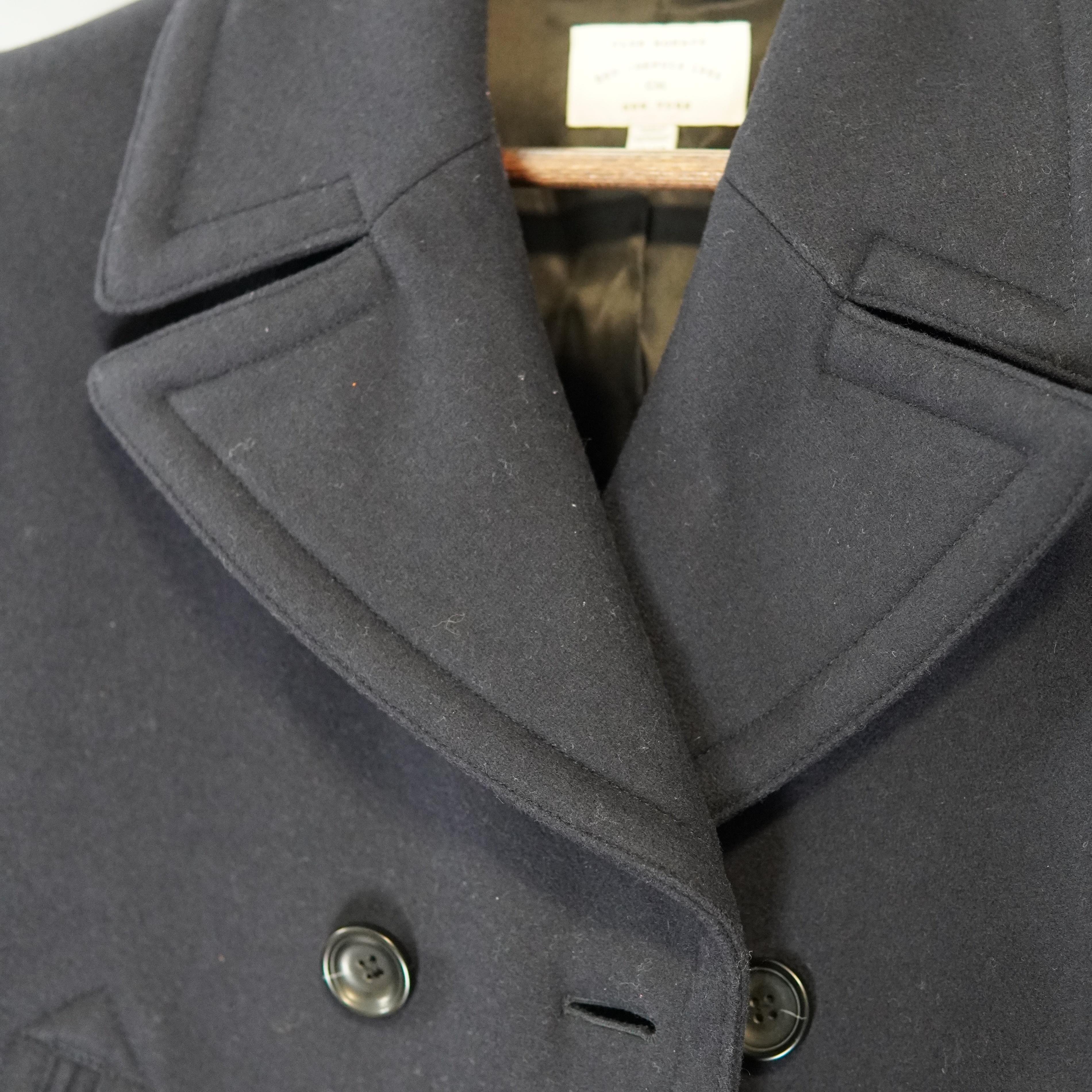 Club Monaco Men’s Wool Peacoat – Navy – Double-Breasted - photo 4