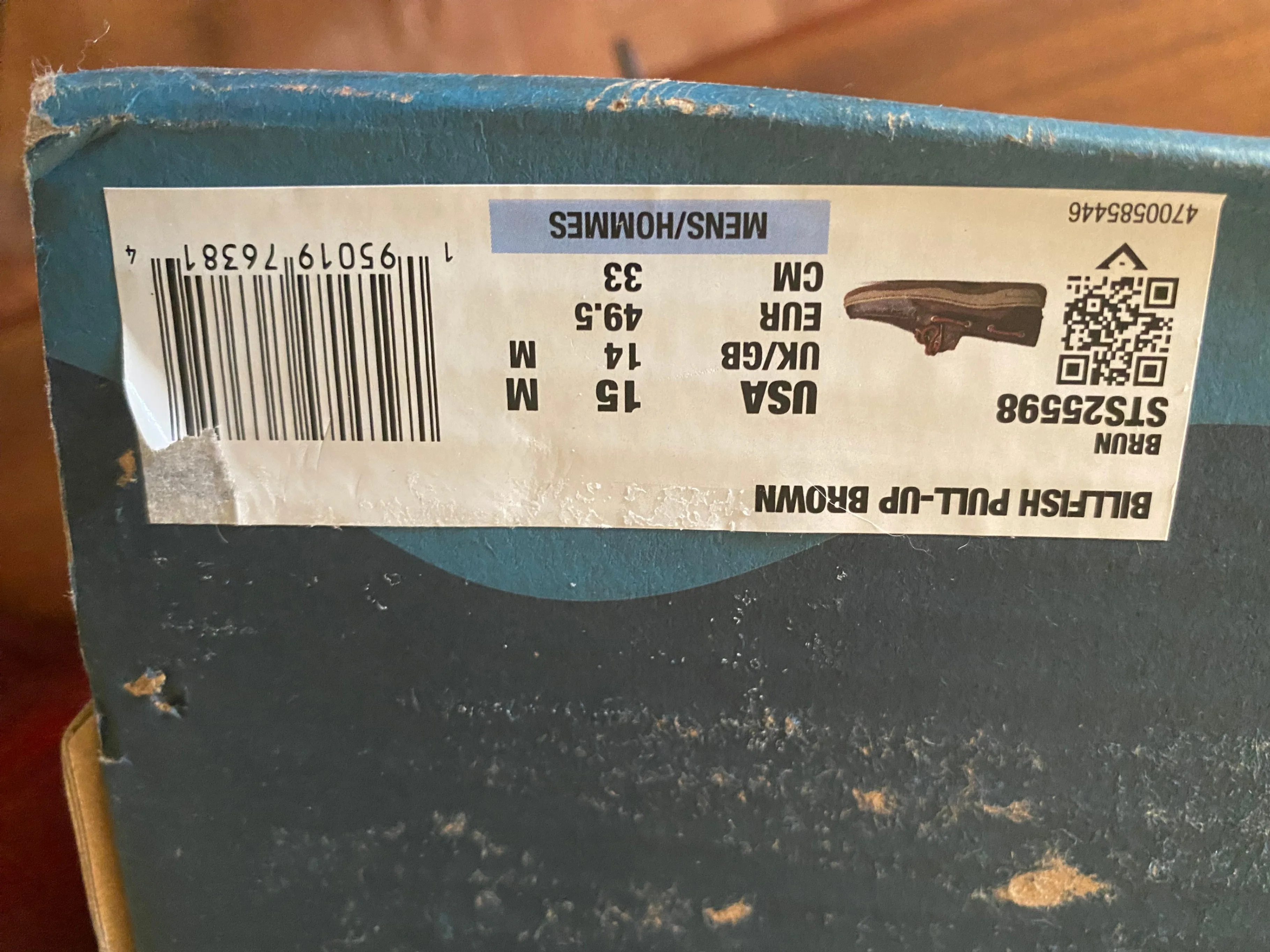 Sperry Leather Billfish 3-Hole size 15 image indicator(5)