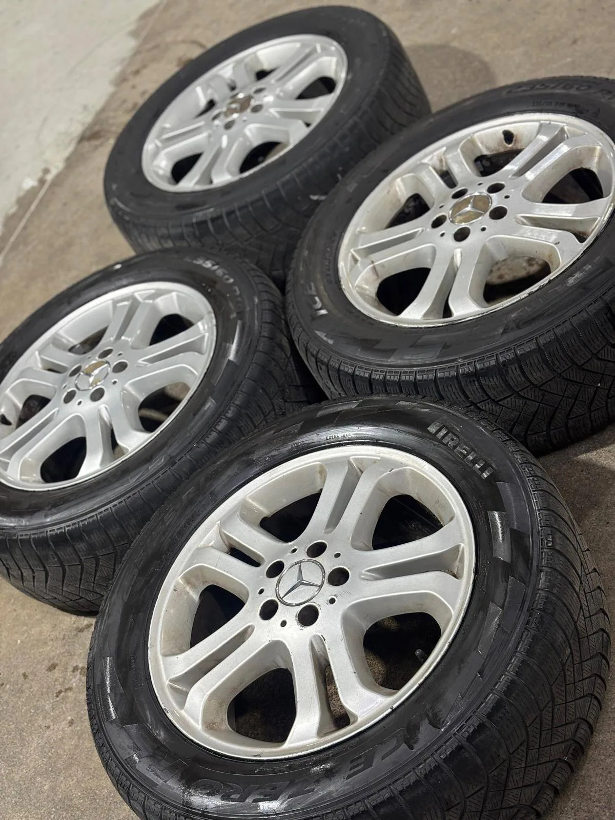 18"Mercedes rims(5x112)+Pirelli snows-Merc GLB/ML/ RL/ GLE/ GL