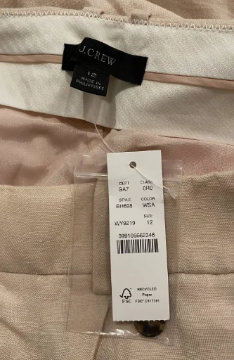 J.Crew Pleated Linen-Cupro Blend Lined Dress Pants image indicator(5)