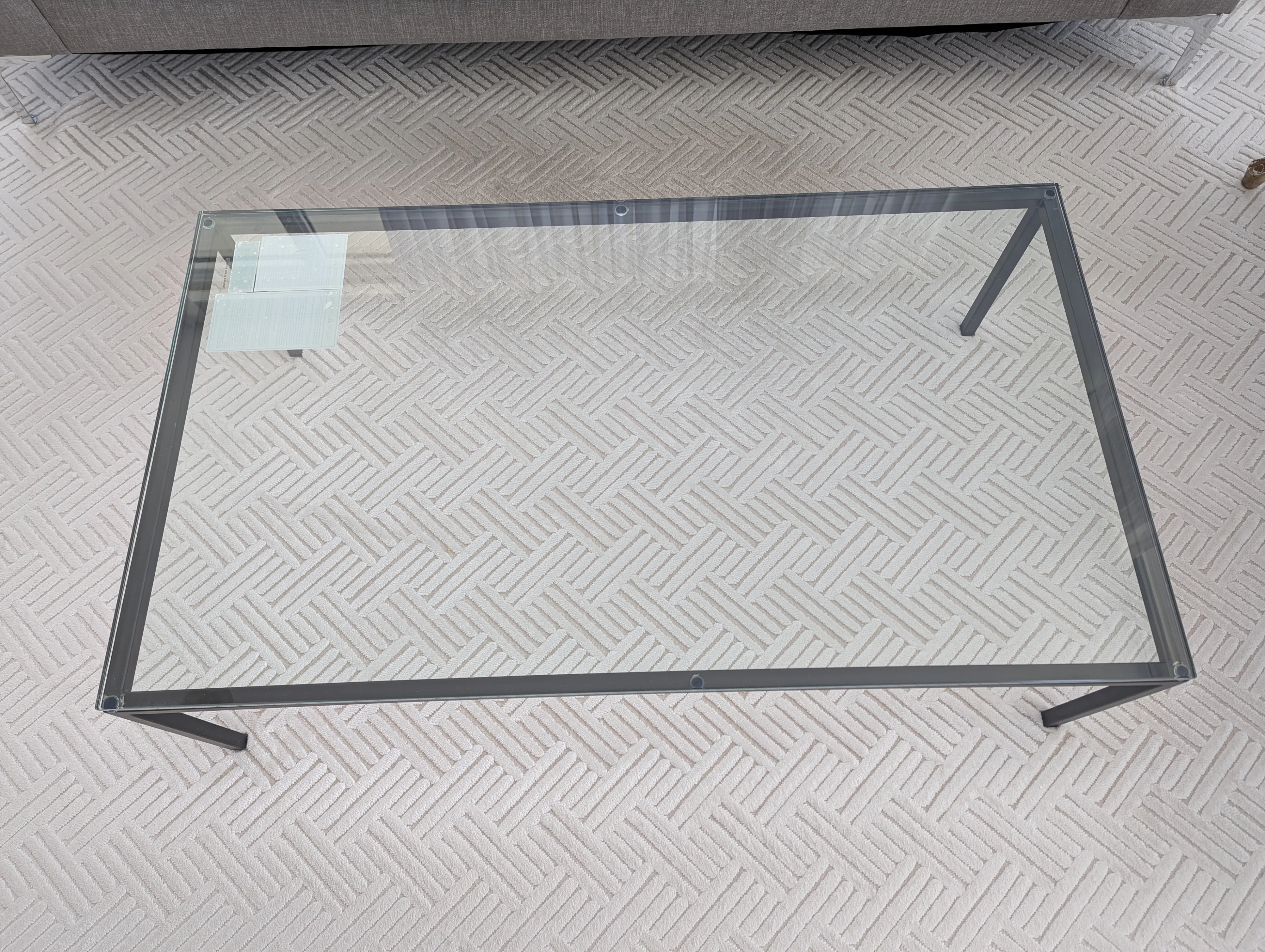 Glass Coffee Table with Black Base from EQ3 image indicator(2)