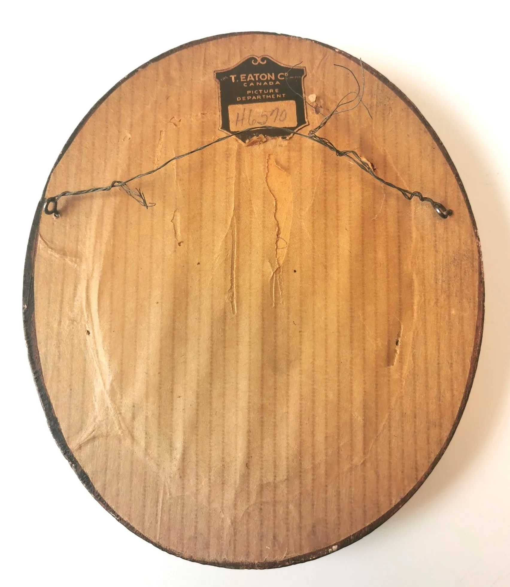 ANTIQUE T. EATON CO. Framed Portrait 1905 Canadian Couple H6570 image indicator(4)