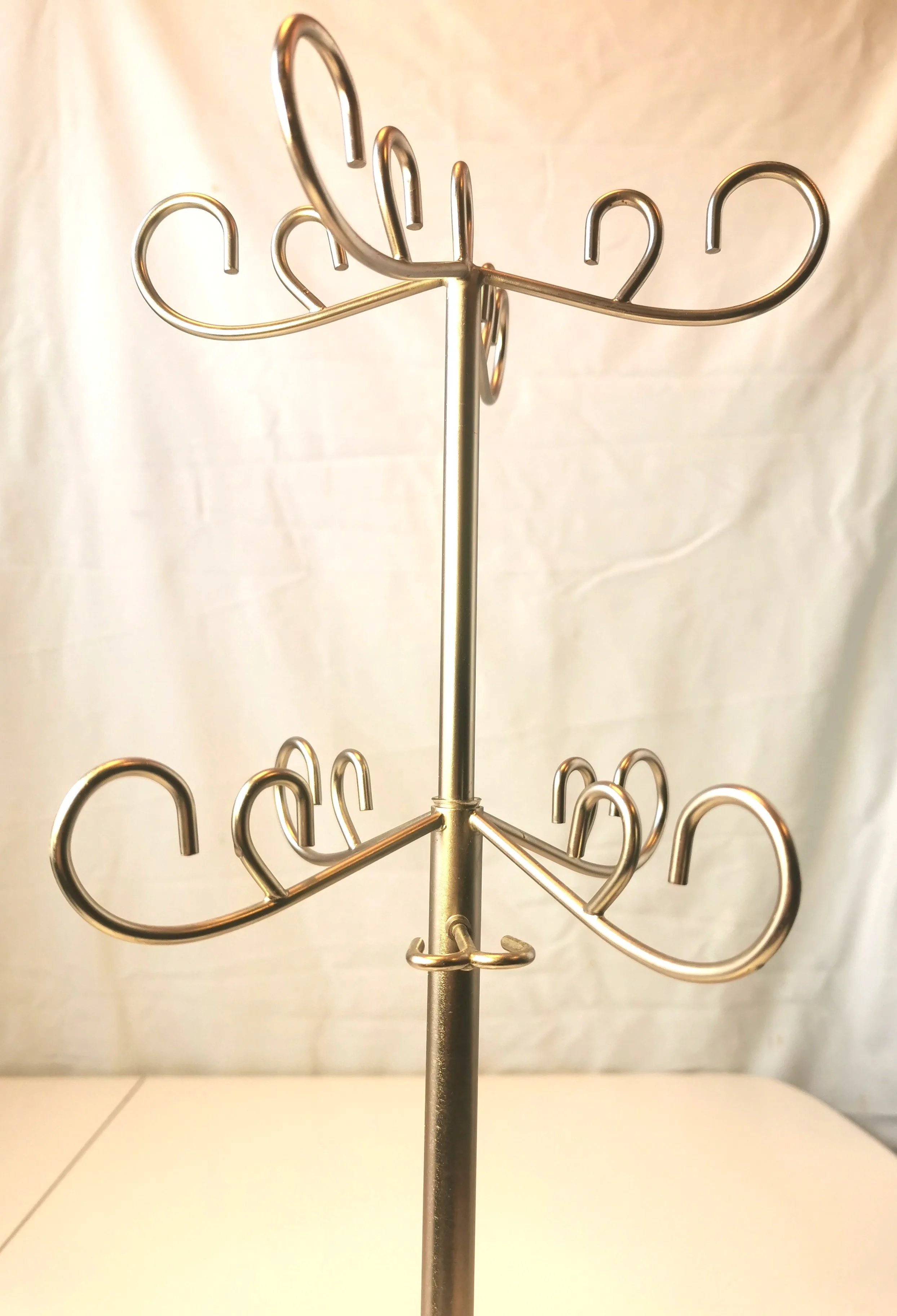 Silver-Tone Metal Jewelry Display Tree, 19″, Multi-Hook Organize image indicator(3)