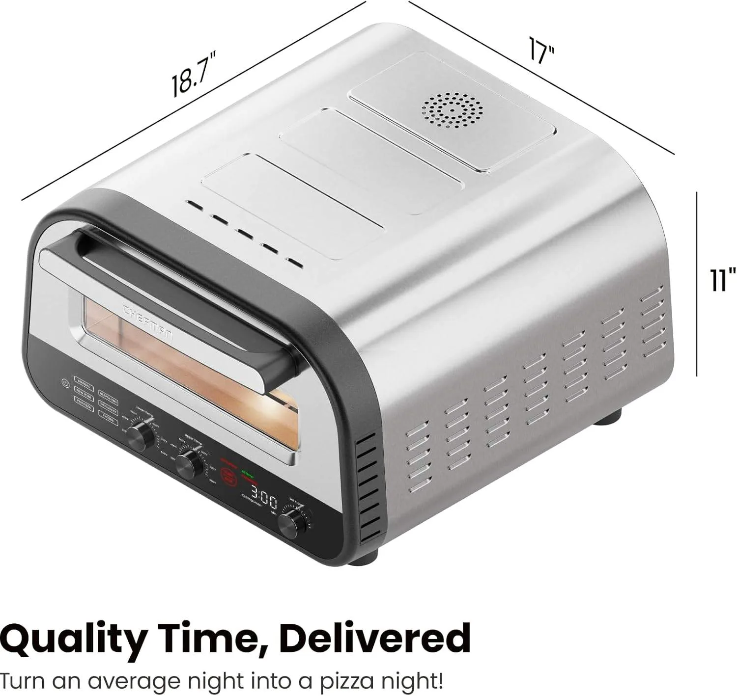 CHEFMAN Indoor Pizza Oven image indicator(4)