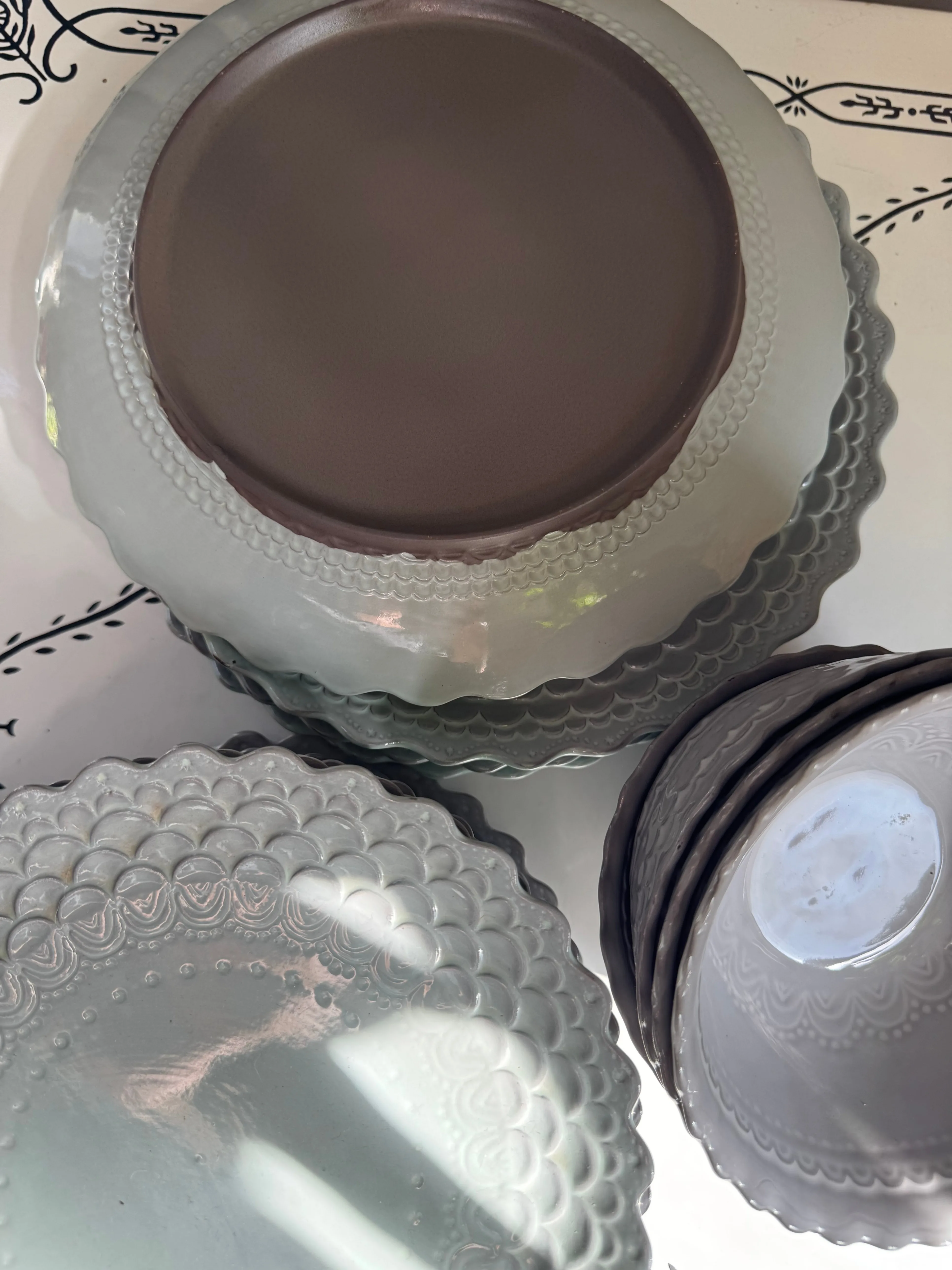 Set of Coordinating Dishes from Anthropologie, Bowls, Plates image indicator(5)