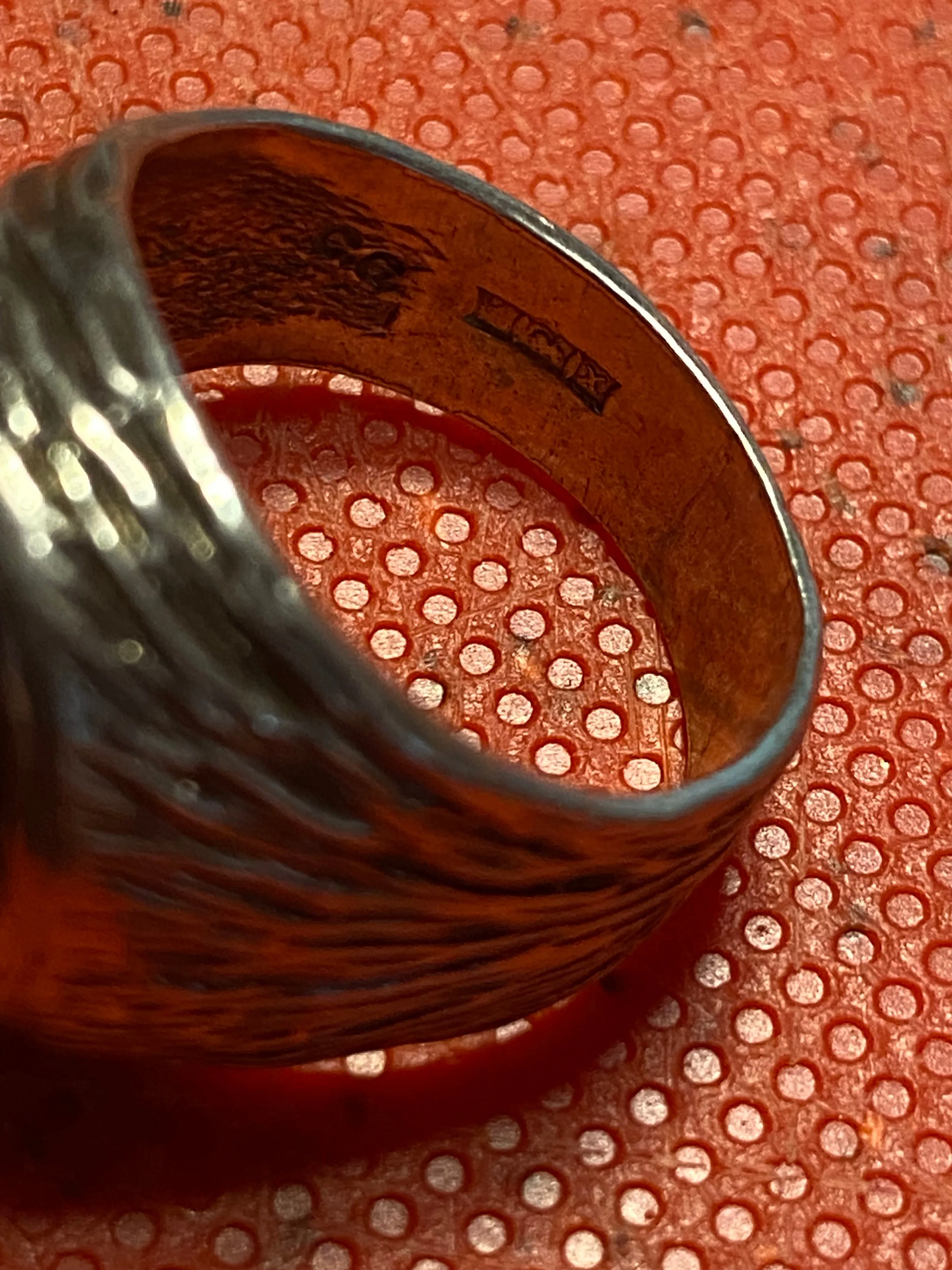 Vintage Millefiori Glass Ring image indicator(6)