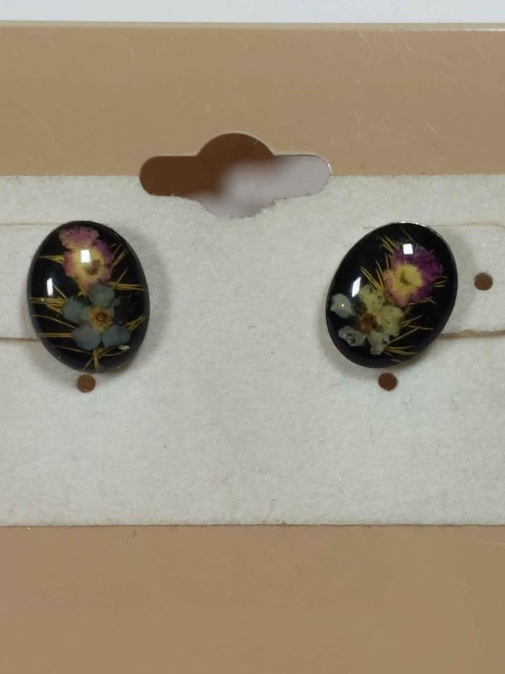 925 Sterling Silver Floral Earrings Studs - photo 2
