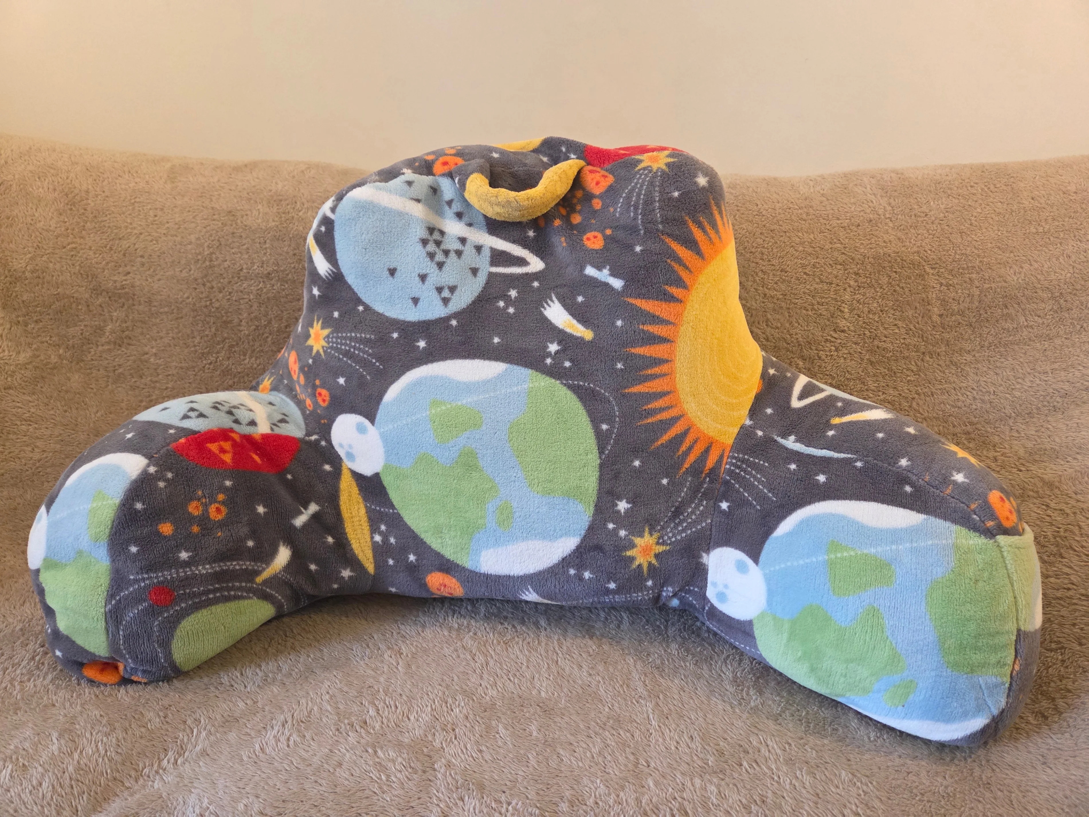 Kids Reading Pillow with Arms - Space Print