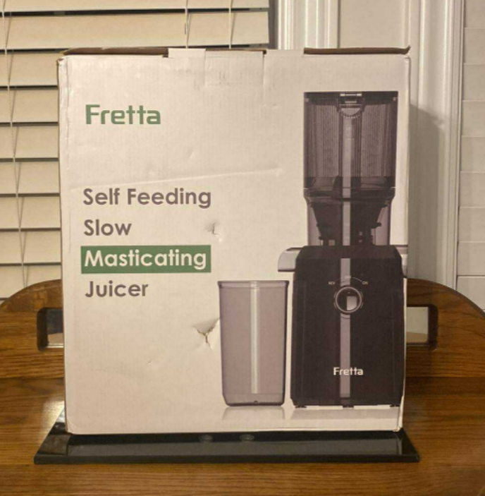 Fretta Self Feeding Slow Masticating Juicer With Large Chute