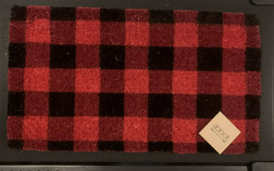 Abbott Buffalo Plaid Holiday Outdoor Doormats - Brand New thumbnail
