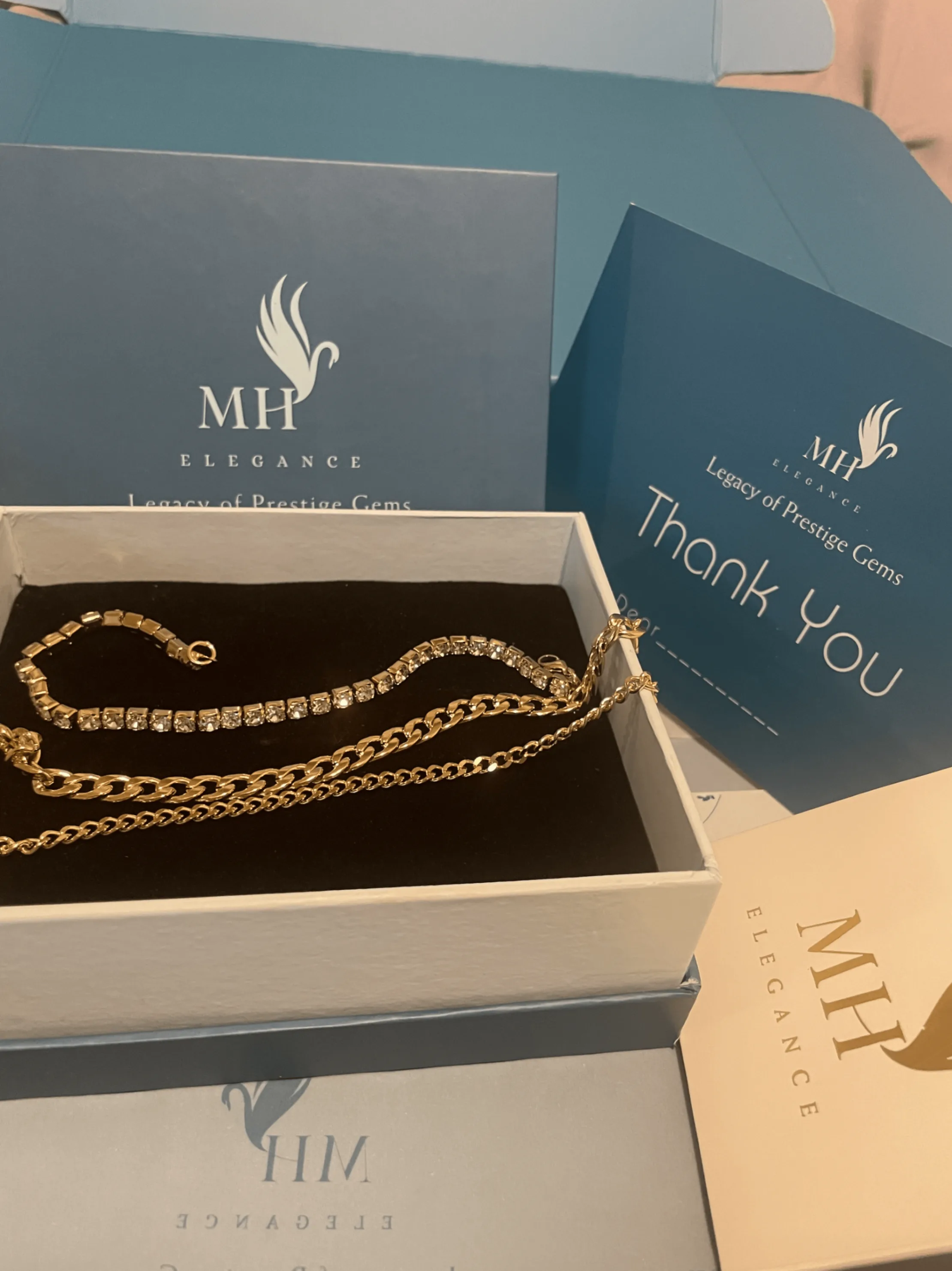 Gold Charm Bracelet Set – 3Piece | 14k Gold Plated image indicator(6)