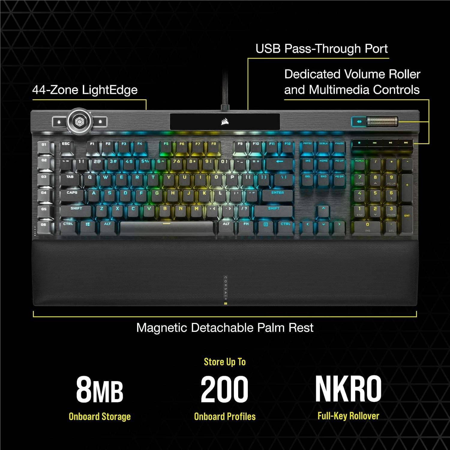 Corsair K100 RGB Optical-Mechanical Wired Gaming Keyboard - OPX - photo 4